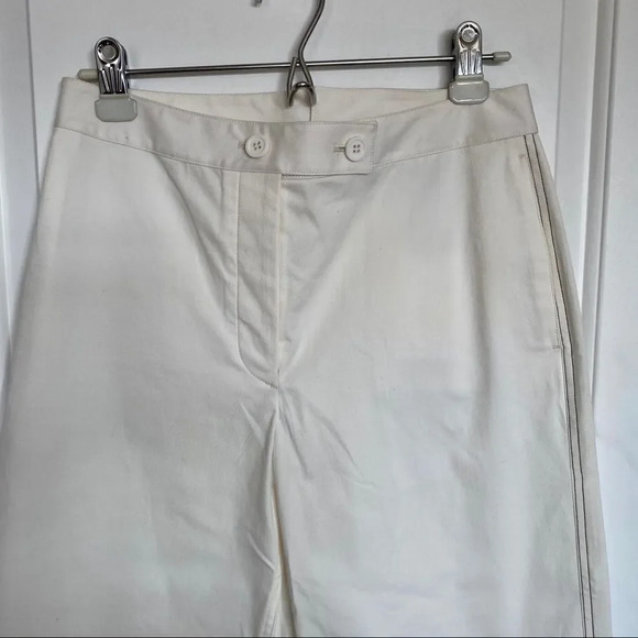 NEW Theory Tinley Twill Cropped Wide Leg Pants - Picture 4 of 16